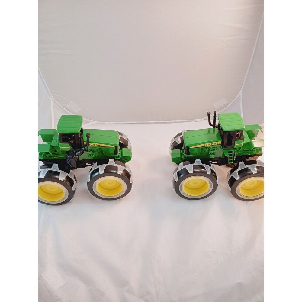 2 - TOMY John Deere Monster Treads Deluxe Lightning Wheels Tractor Toy